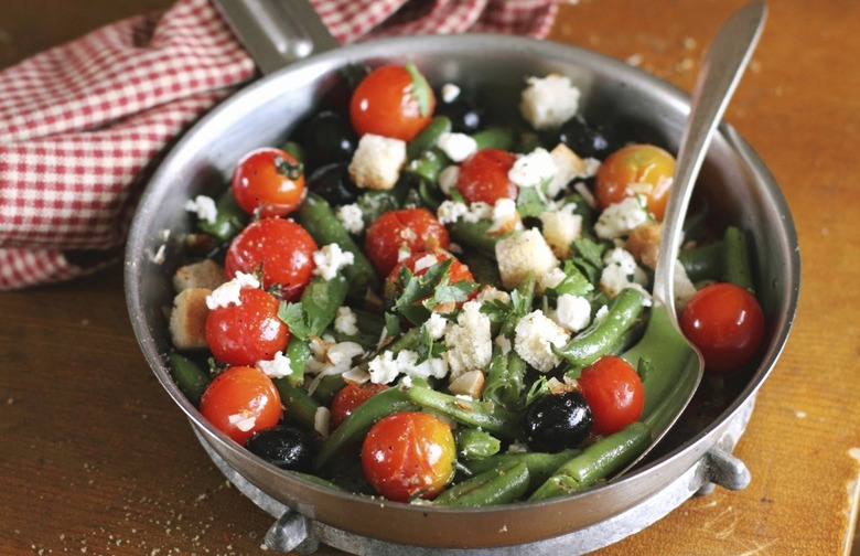 Roasted Green Bean, Tomato, And Feta Salad